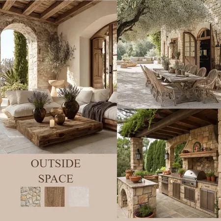 outside space Interior Design Mood Board by themischalatsi