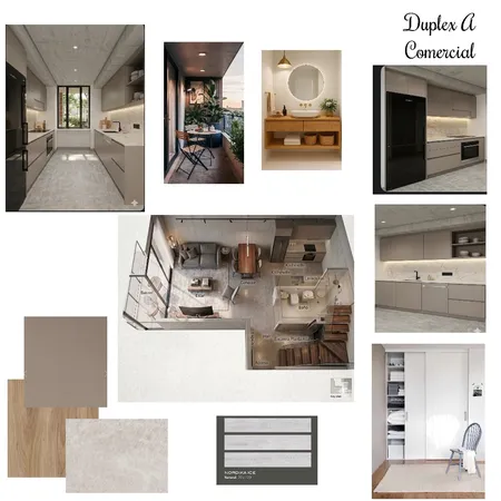 Duplex A Comercial Interior Design Mood Board by chardon_cristina@hotmail.com