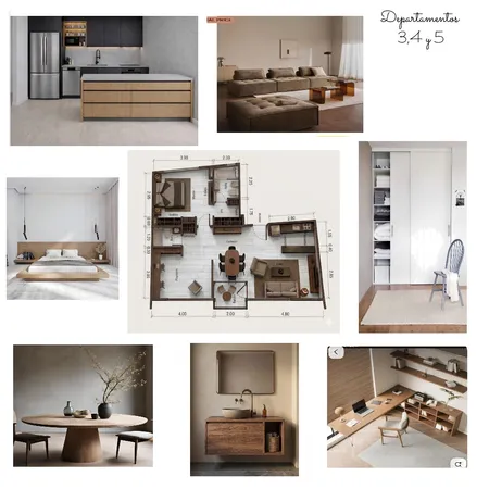 modelo piso 3,4 y 5 Interior Design Mood Board by chardon_cristina@hotmail.com