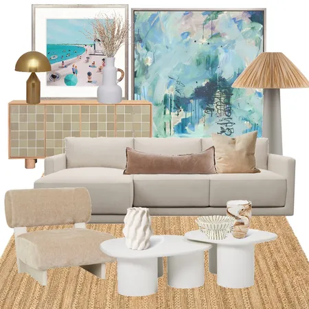 Coastal Interior Design Mood Board by posey.property.staging