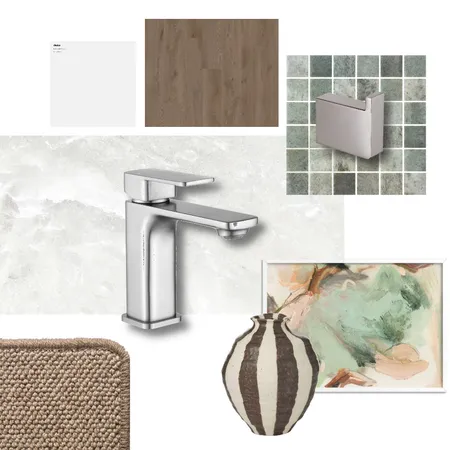 Ivano Brushed Nickel Green Interior Design Mood Board by Aquaperla