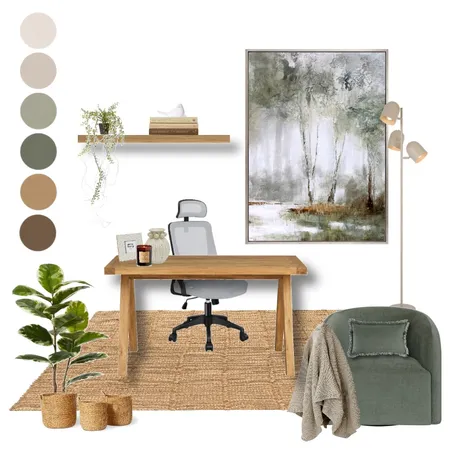 H.W Study Concept Draft Interior Design Mood Board by Alisha