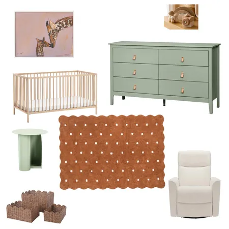 Nursery 2 Inspo Interior Design Mood Board by Cerysload