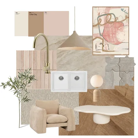warm organic & chic home design Interior Design Mood Board by A.M. Interior Styling