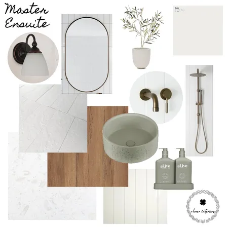 Gingell Ensuite Interior Design Mood Board by CloverInteriors