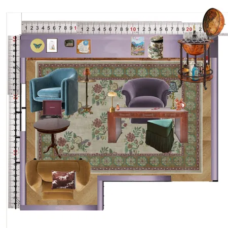 Library Interior Design Mood Board by dl2407