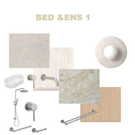 BED & ENS 1 Interior Design Mood Board by FMA INTERIORS