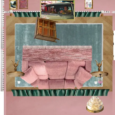 Cinema Mauve Vintage Interior Design Mood Board by dl2407