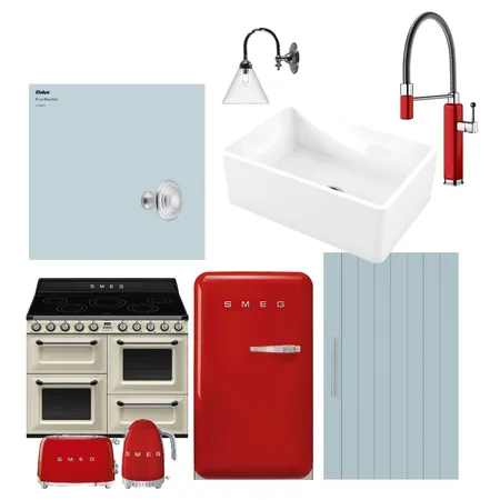 Smeg Collaboration Interior Design Mood Board by Oliveri
