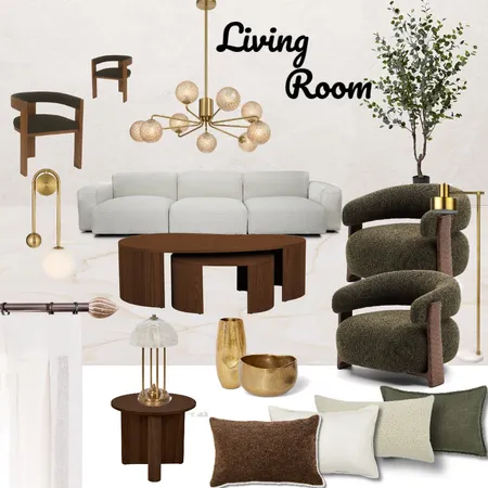 living Interior Design Mood Board by mem.04