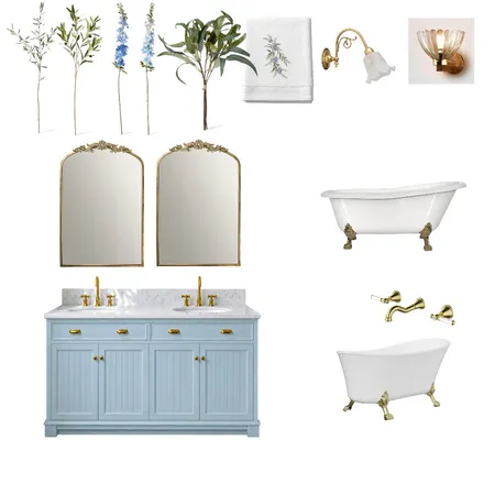 Frieren bathroom Interior Design Mood Board by SahelIzadi