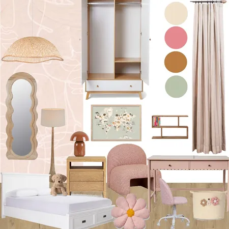 Teenage Bedroom Interior Design Mood Board by Federicadu