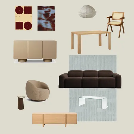 Living/Dining Interior Design Mood Board by c_laretriffett