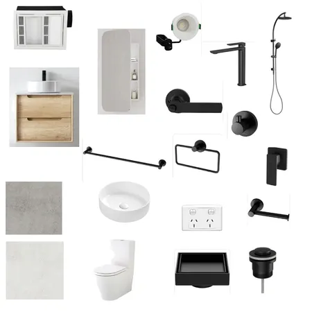 37 baracchi cres giralang ensuite Interior Design Mood Board by TAP & TILE