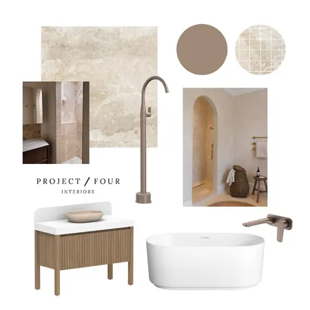 Smith St // Bathroom Concept Interior Design Mood Board by Project Four Interiors