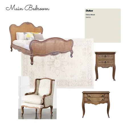 Main Bedroom Interior Design Mood Board by Jendar Interior Design