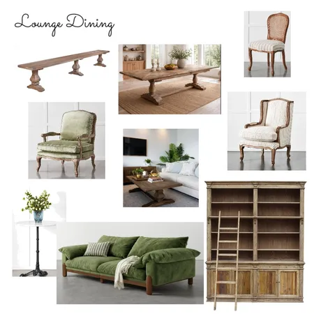 Eureka Lounge and Dining Interior Design Mood Board by Jendar Interior Design