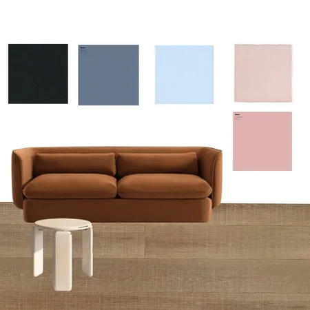 Orange couch Interior Design Mood Board by Bost