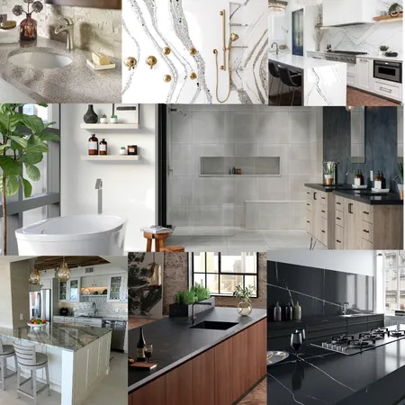 Types of Countertops Interior Design Mood Board by i4 Kitchen and Bath