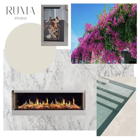 Connell Residence - Ground Floor TV Wall Interior Design Mood Board by Ruma Studio