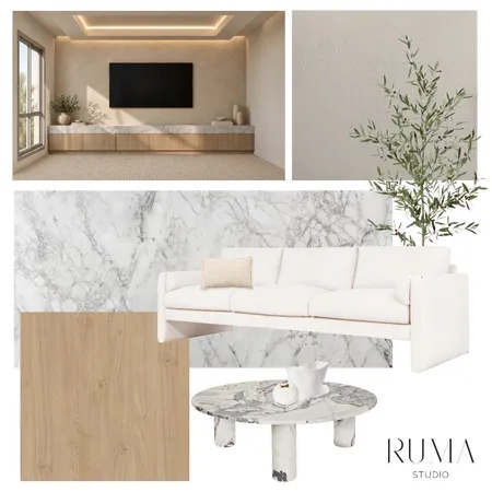 Connell Residence - Media Room Interior Design Mood Board by Ruma Studio