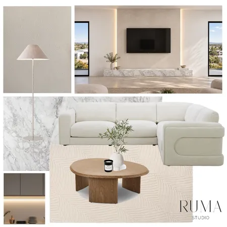Connell Residence - First Floor Living Room Interior Design Mood Board by Ruma Studio