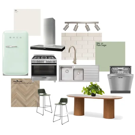 Kitchen sample board Interior Design Mood Board by marizel.l