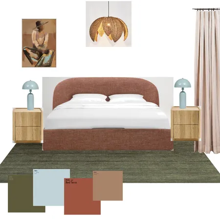 Master bed 2 Interior Design Mood Board by KETCH Interiors