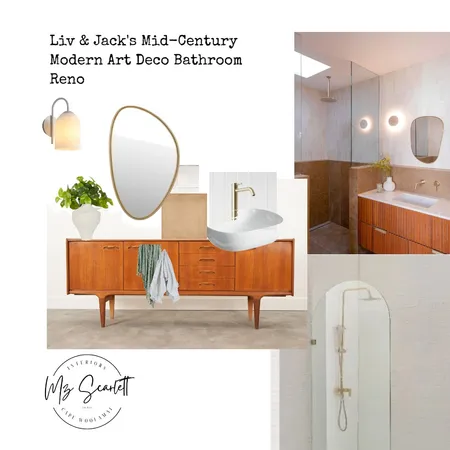 Liv and Jack's bathroom reno Interior Design Mood Board by Mz Scarlett Interiors