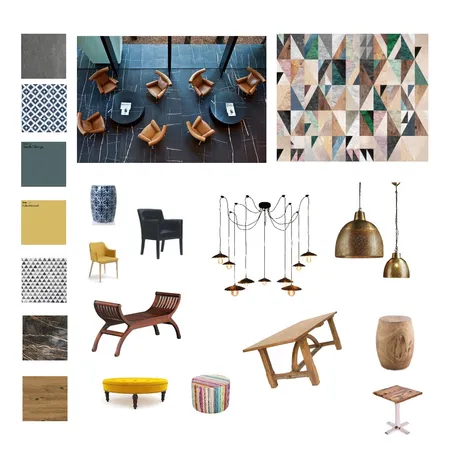 לוח השראה סטודיו מסחר Interior Design Mood Board by yoni on Style Sourcebook