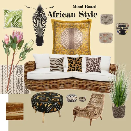 African decor Interior Design Mood Board by monklit on Style Sourcebook