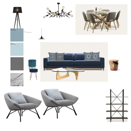 סלון פינת אוכל  רינה וזאב Interior Design Mood Board by ronit on Style Sourcebook