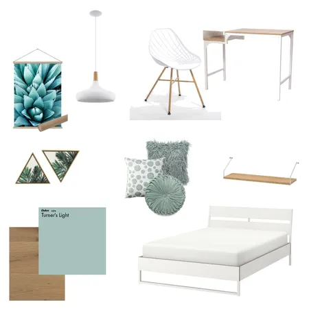 החדר של עדי Interior Design Mood Board by yuvaltesler on Style Sourcebook