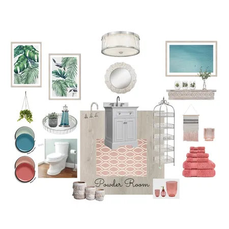 Module 9 Powder Room Interior Design Mood Board by MaryKay on Style Sourcebook