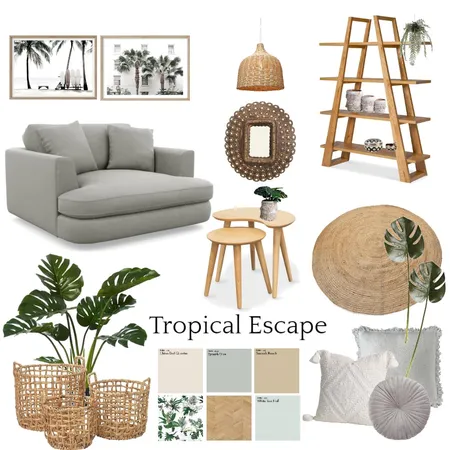 לוח השראה- סיגנון טרופי Interior Design Mood Board by jeny136 on Style Sourcebook