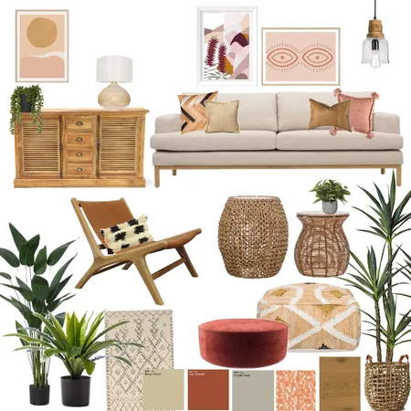 סלון סיגנון בוהו Interior Design Mood Board by jeny136 on Style Sourcebook