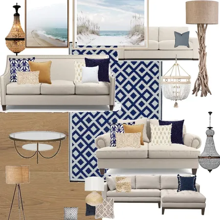 Classic Coastal Interior Design Mood Board by mels1010 on Style Sourcebook