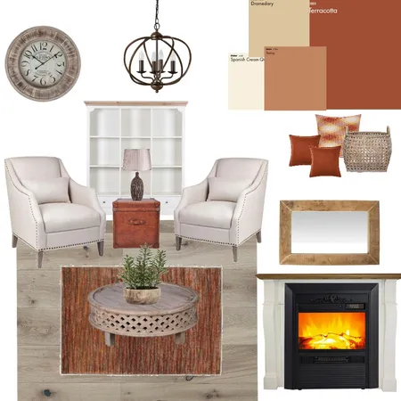 Study - Modern Farmhouse Interior Design Mood Board by Melinda715 on Style Sourcebook