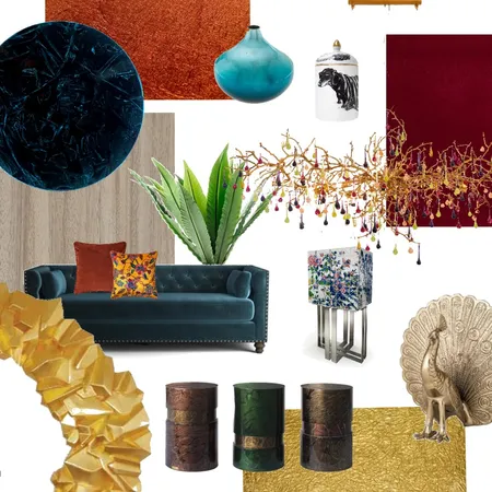 Metal and colour Interior Design Mood Board by Blue Tale on Style Sourcebook