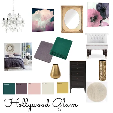 Hollywood Glam Interior Design Mood Board by michellelea on Style Sourcebook