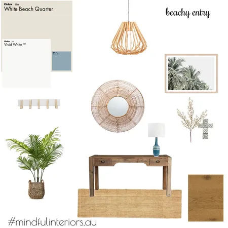 Coastal entry Interior Design Mood Board by Mindful Interiors on Style Sourcebook