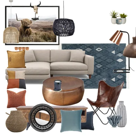 IDI Module 3 - Lounge Interior Design Mood Board by Charlene Sephton on Style Sourcebook