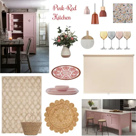 PINK-RED KITCHEN Interior Design Mood Board by missmarple on Style Sourcebook