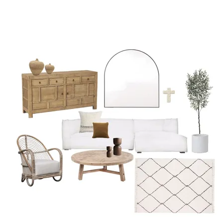 Mediterranean Boho Living Room Interior Design Mood Board by Styledbymel on Style Sourcebook