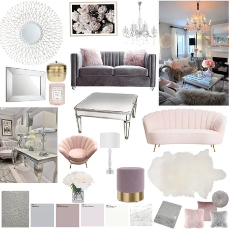 Hollywood glam Interior Design Mood Board by CathyWardNZ on Style Sourcebook