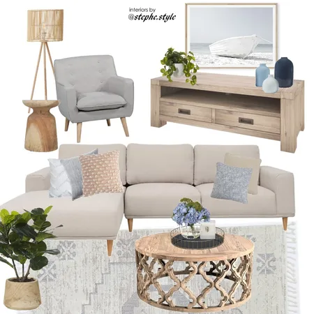 living room coastal blues Interior Design Mood Board by stephc.style on Style Sourcebook