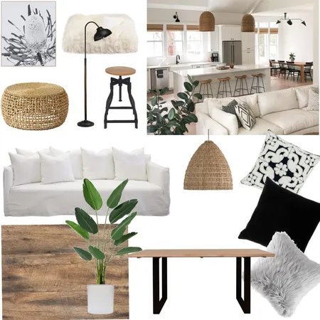 achromatic Interior Design Mood Board by lisaclaire on Style Sourcebook