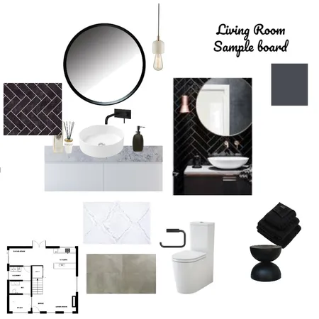 Sample Board Bathroom Interior Design Mood Board by Danche on Style Sourcebook