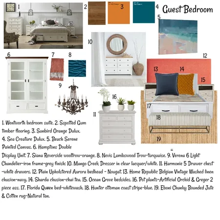 Mood board guest bedroom Interior Design Mood Board by Stephanievanbrakel on Style Sourcebook