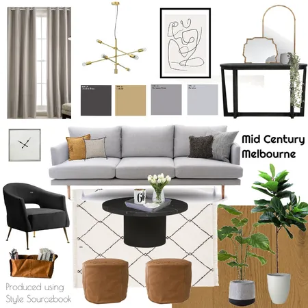 Mid Century Melbourne Interior Design Mood Board by neda on Style Sourcebook